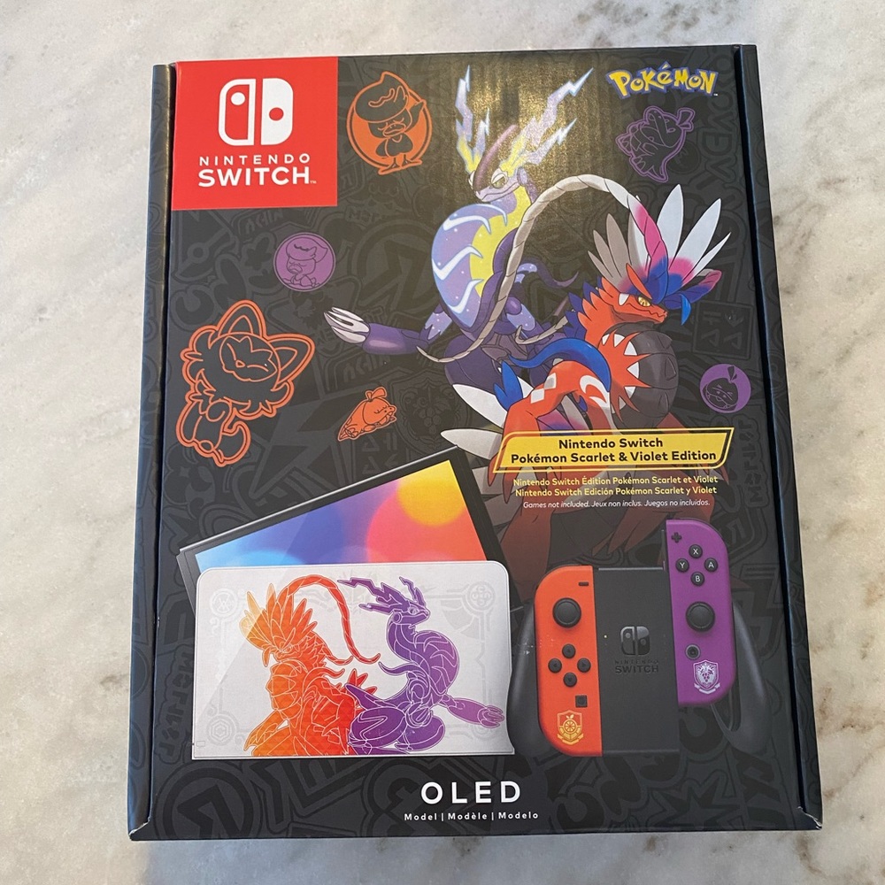 NEW Nintendo Switch Pokemon Scarlet and Violet Edition OLED FAST SAME DA…